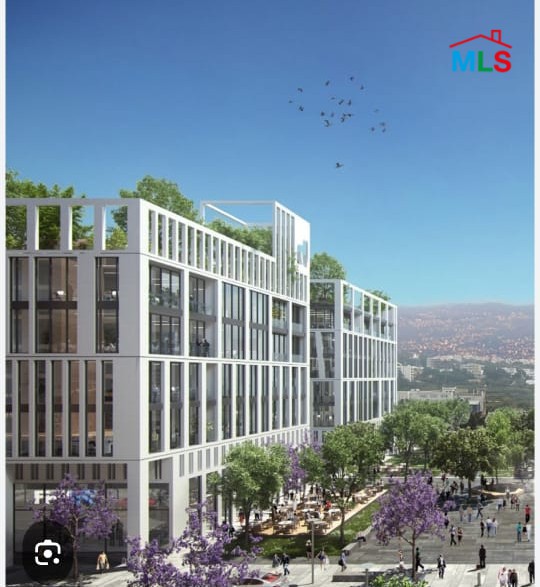Core And Shell Office With Mountain View For Rent in Waterfront, Dbayeh