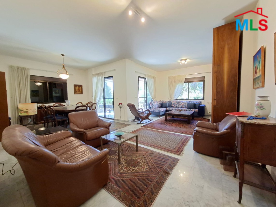 Spacious Furnished Apartment With Garden For Rent in Ballouneh