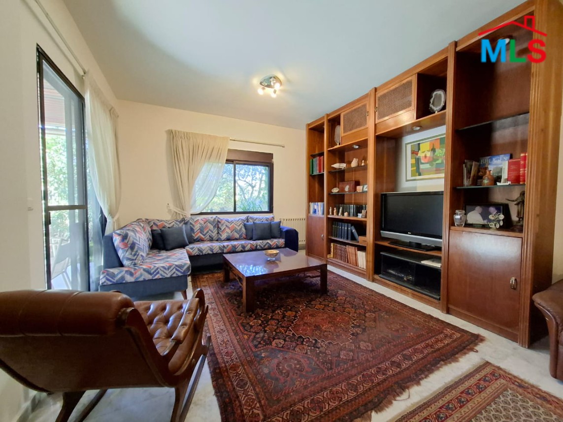 Spacious Furnished Apartment With Garden For Rent in Ballouneh