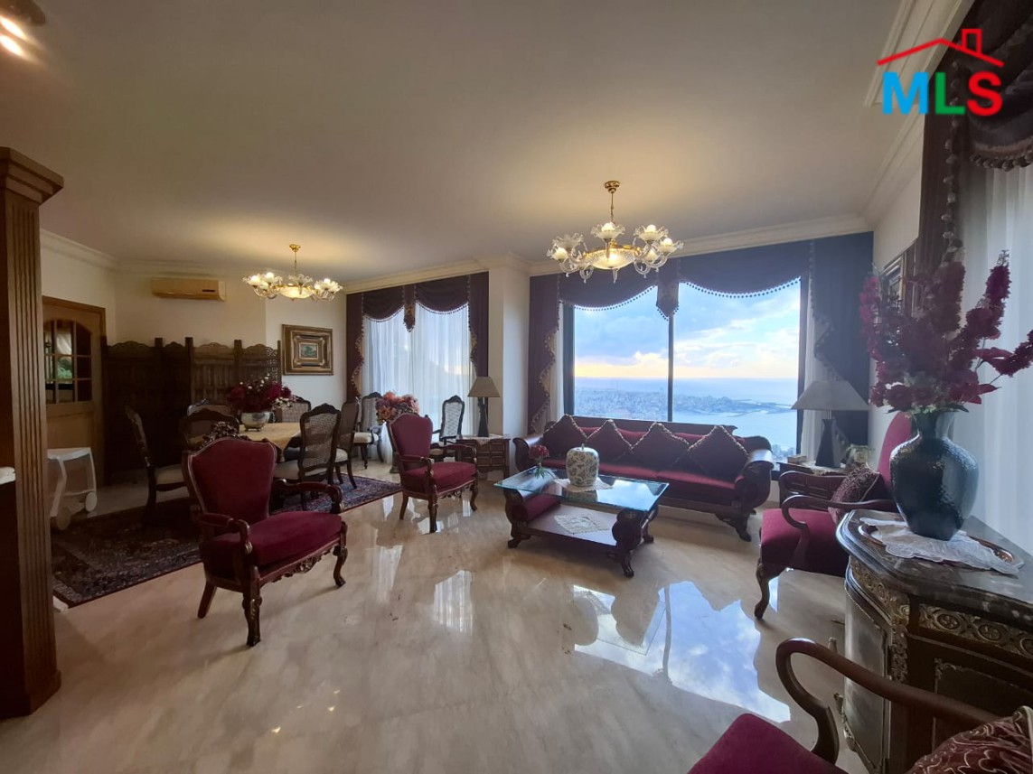 Spacious Triplex With Panoramic Sea View And Terrace For Rent in Sahel Alma