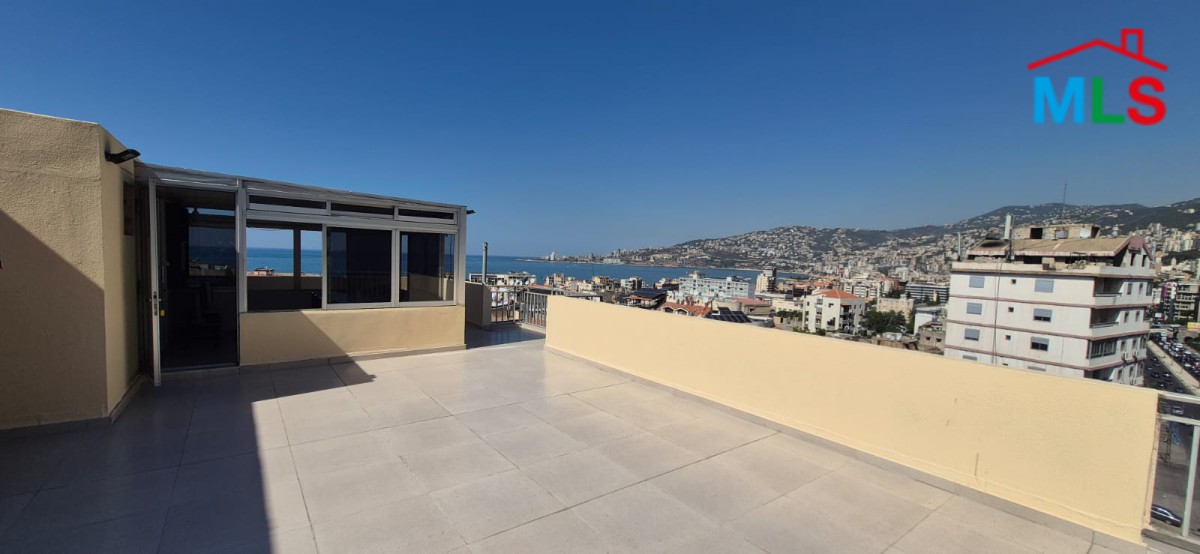 Furnished Apartment With Terrace For Rent in Jounieh