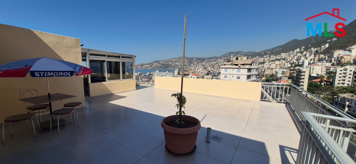 Furnished Apartment With Terrace For Rent in Jounieh