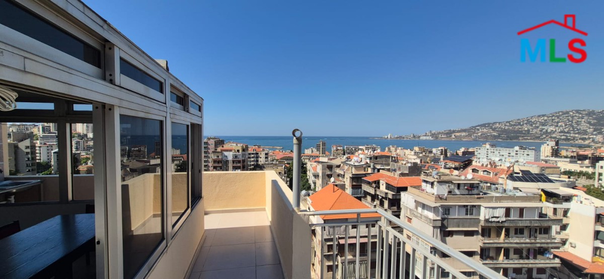 Furnished Apartment With Terrace For Rent in Jounieh