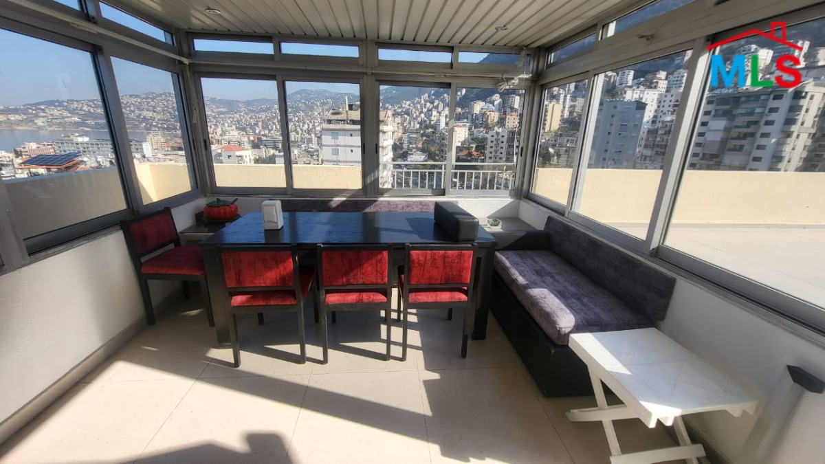 Furnished Apartment With Terrace For Rent in Jounieh