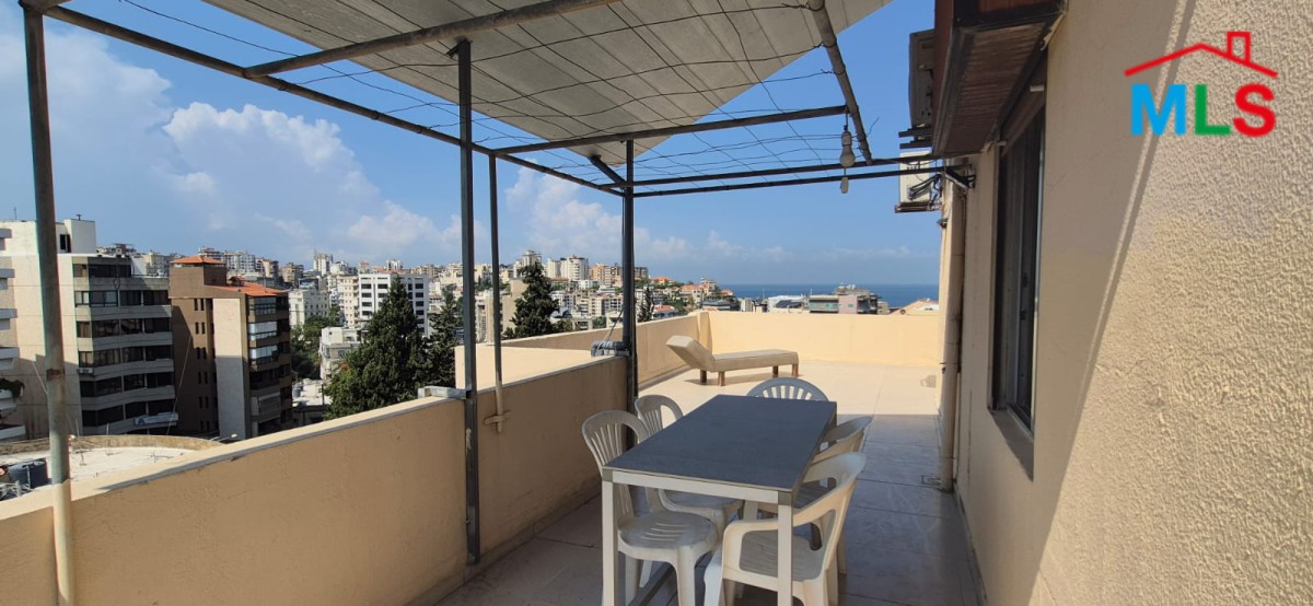 Furnished Apartment With Terrace For Rent in Jounieh