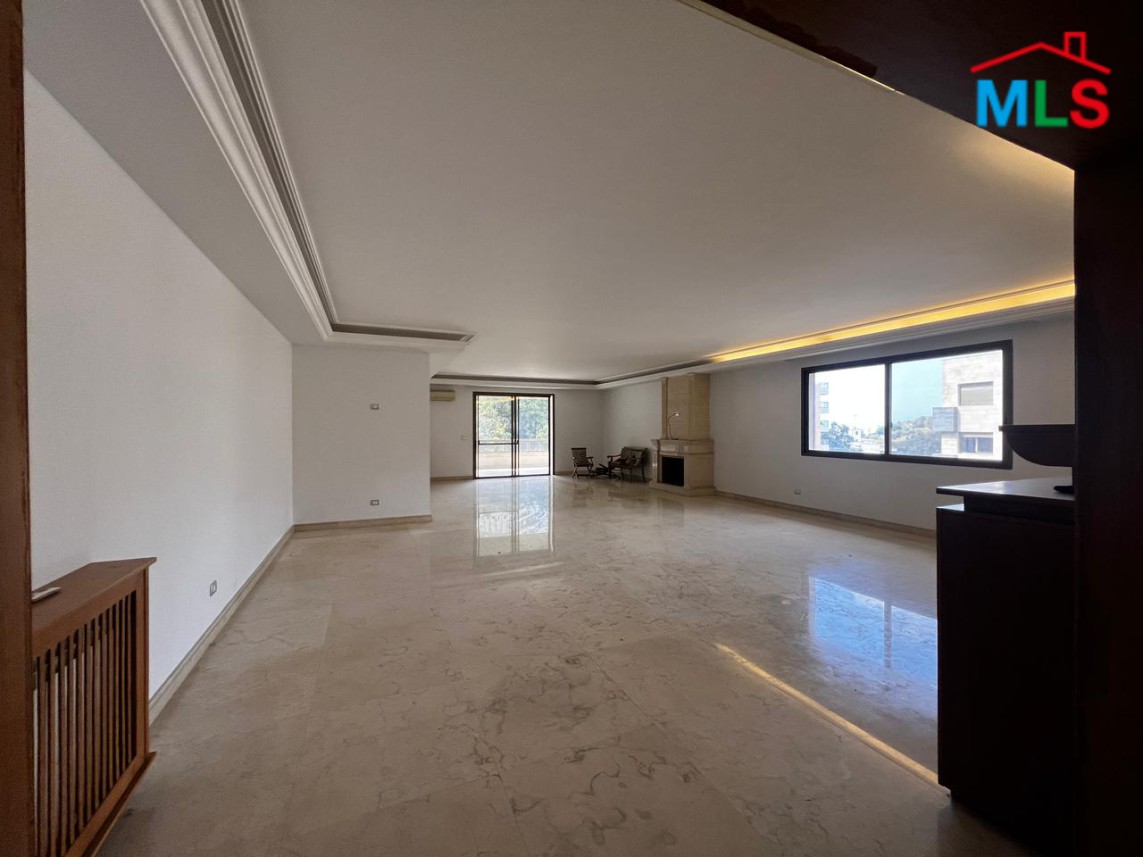 4-Bedroom Semi-Furnished Apartment with Terraces For Rent in Baabda