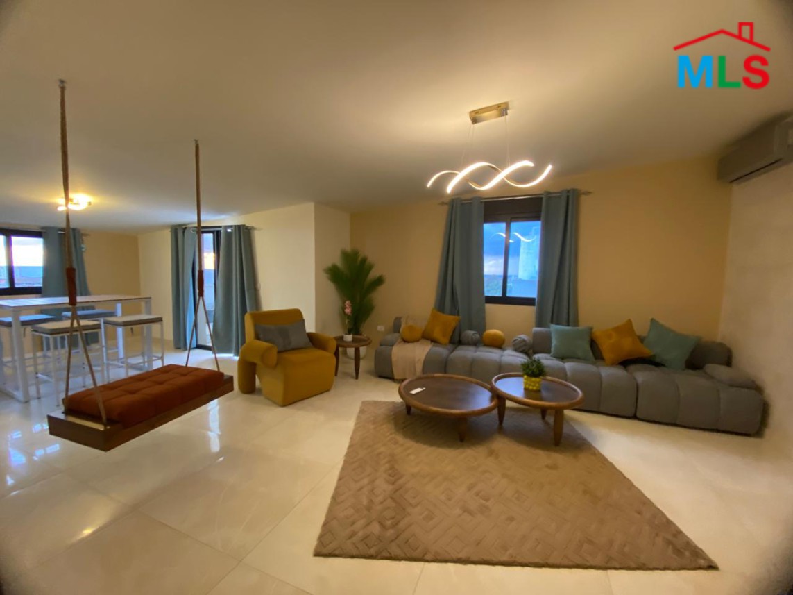 Fully Furnished Roof Apartment With Seaview For Rent in Batroun