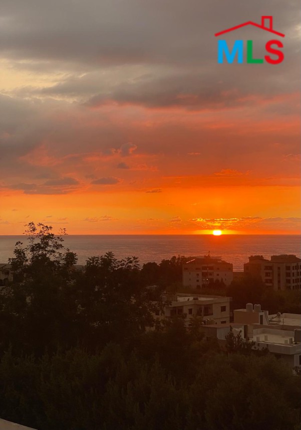 Fully Furnished Roof Apartment With Seaview For Rent in Batroun