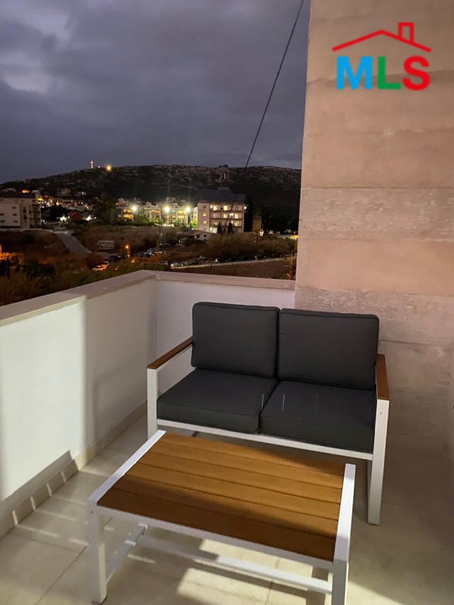 Fully Furnished Roof Apartment With Seaview For Rent in Batroun