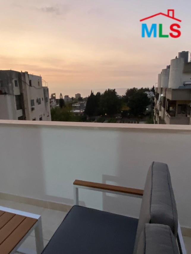 Fully Furnished Roof Apartment With Seaview For Rent in Batroun
