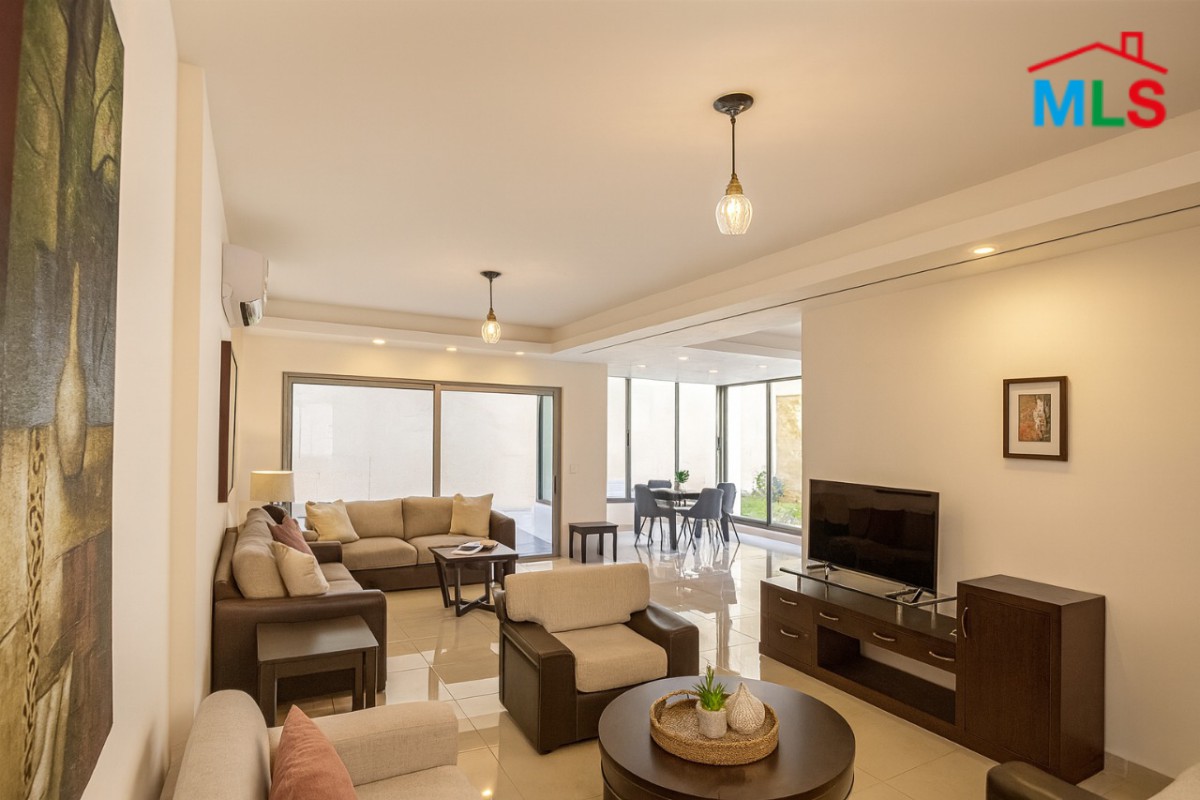 Furnished Apartment With Terrace For Rent In A Gated Community in Tabarja