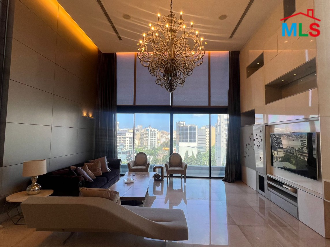Ideal Furnished Penthouse with Rooftop Pool For Rent In Achrafieh