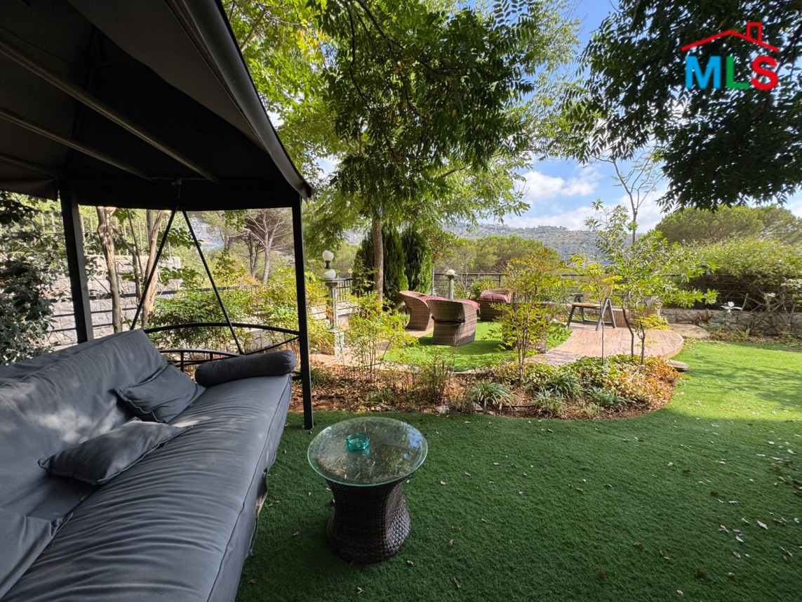 Furnished Apartment With Garden And Great Mountain View For Rent in Baabdat