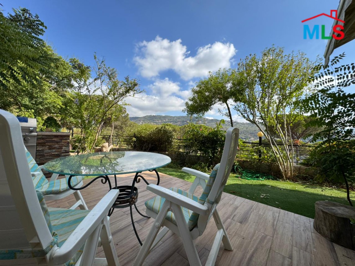Furnished Apartment With Garden And Great Mountain View For Rent in Baabdat