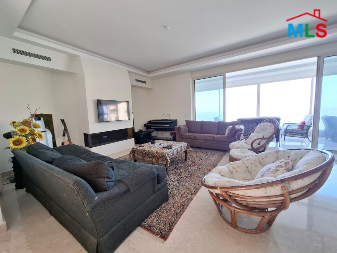 Triplex Apartment with Panoramic Sea View For Rent in Harissa