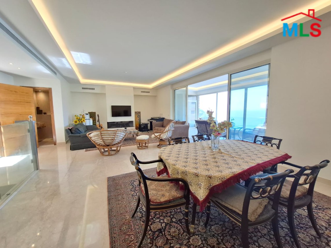 Triplex Apartment with Panoramic Sea View For Rent in Harissa