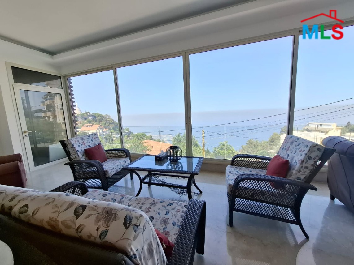 Triplex Apartment with Panoramic Sea View For Rent in Harissa