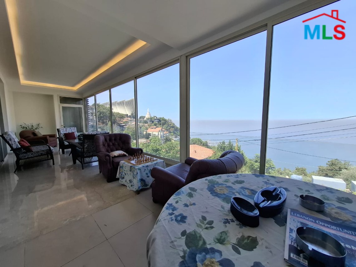 Triplex Apartment with Panoramic Sea View For Rent in Harissa
