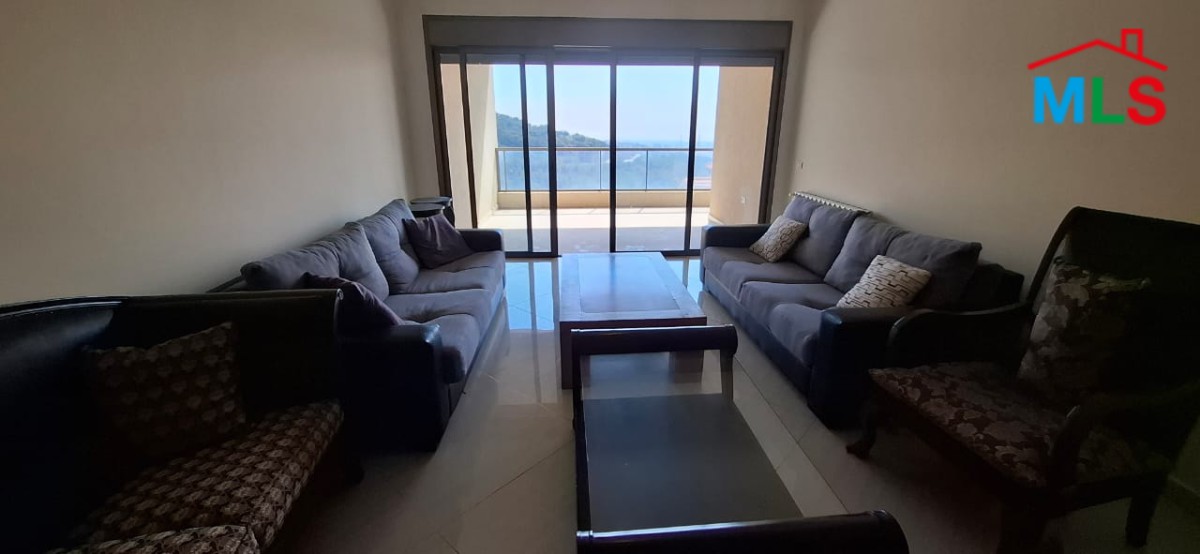 Semi-Furnished Apartment For Rent in Bsalim