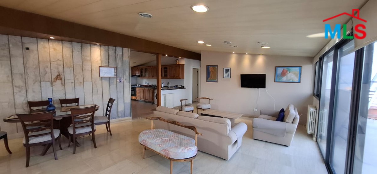 Furnished Roof Apartment For Rent in Mtayleb