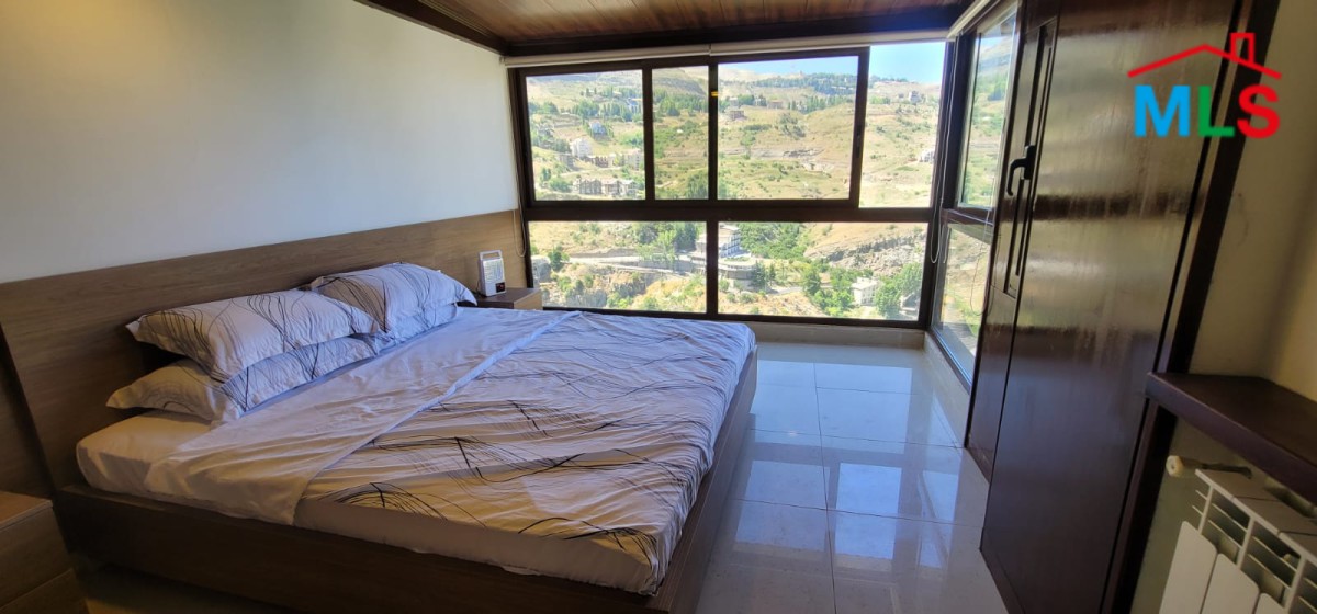 Decorated & Furnished Duplex Chalet With Mountain View For Rent in Faraya