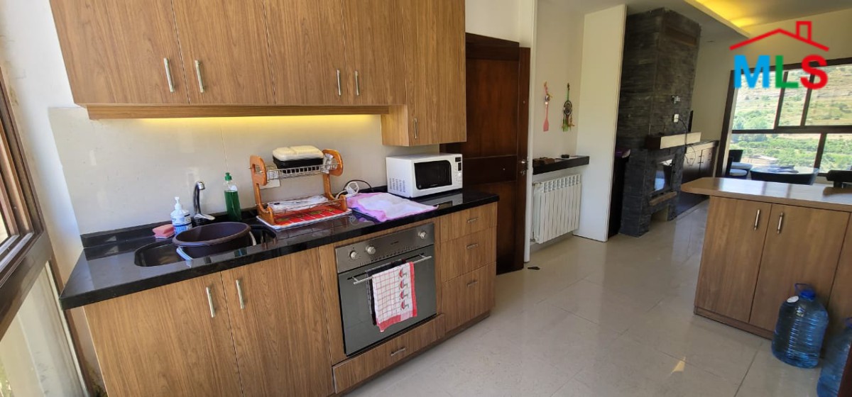 Fully Furnished Decorated Duplex Chalet With Mountain View For Rent in Faraya