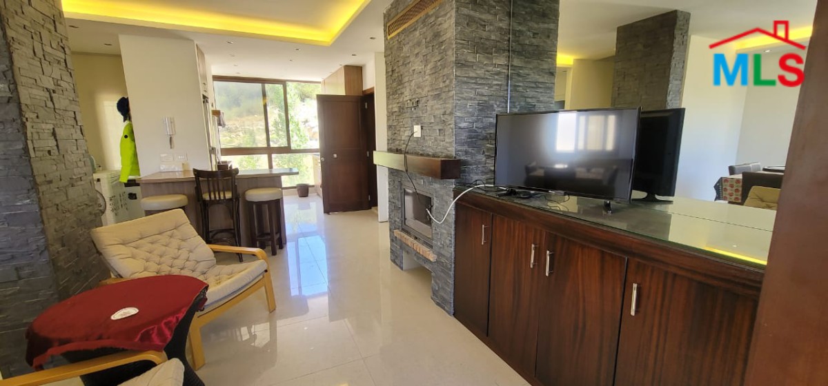 Fully Furnished Decorated Duplex Chalet With Mountain View For Rent in Faraya