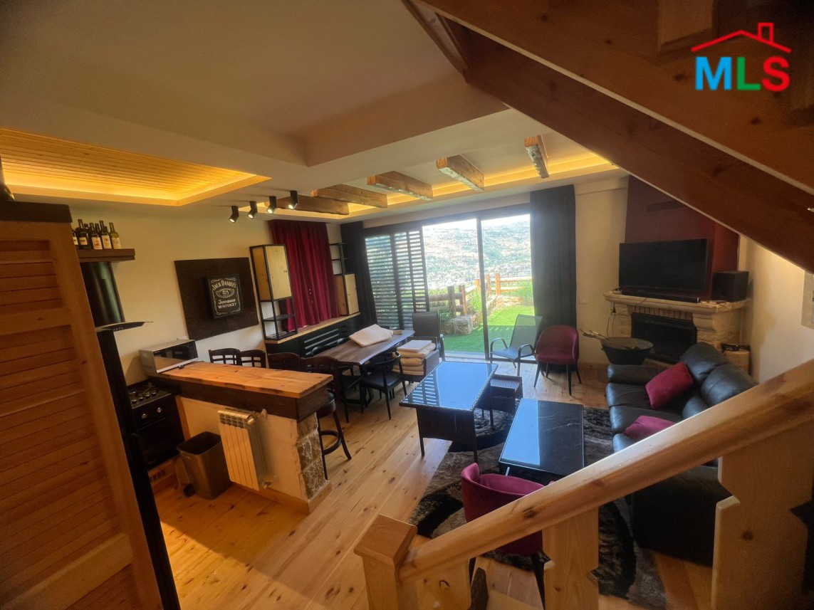 High-End Furnished Chalet With Garden For Rent in Fakra