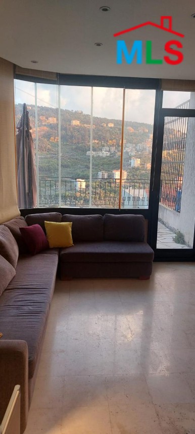 Fully Furnished Apartment With Terrace For Rent in Rabweh