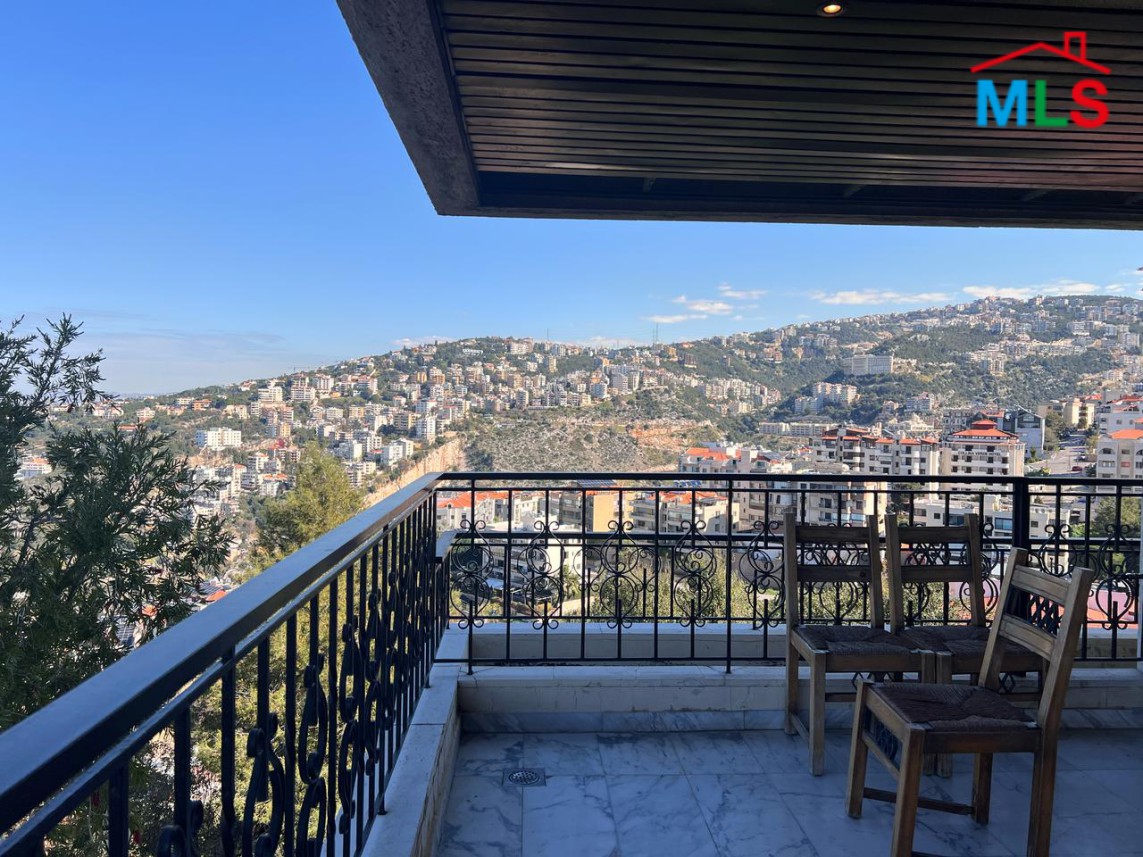 Fully Furnished Decorated Apartment With Terrace For Rent in Bsalim
