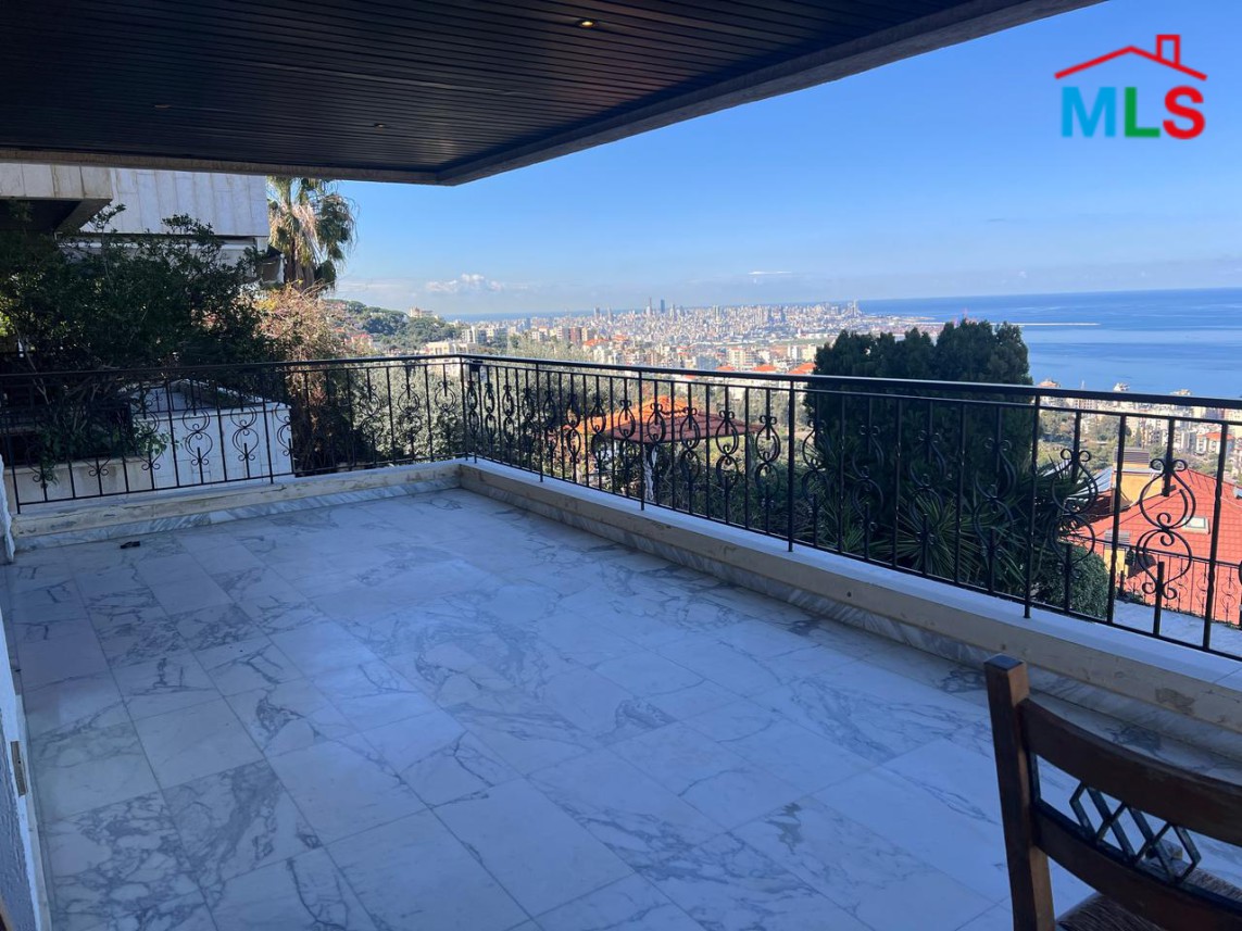 Fully Furnished Decorated Apartment With Terrace For Rent in Bsalim