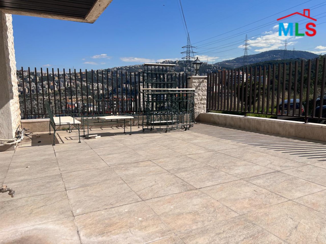 Fully Furnished Decorated Apartment With Terrace For Rent in Bsalim