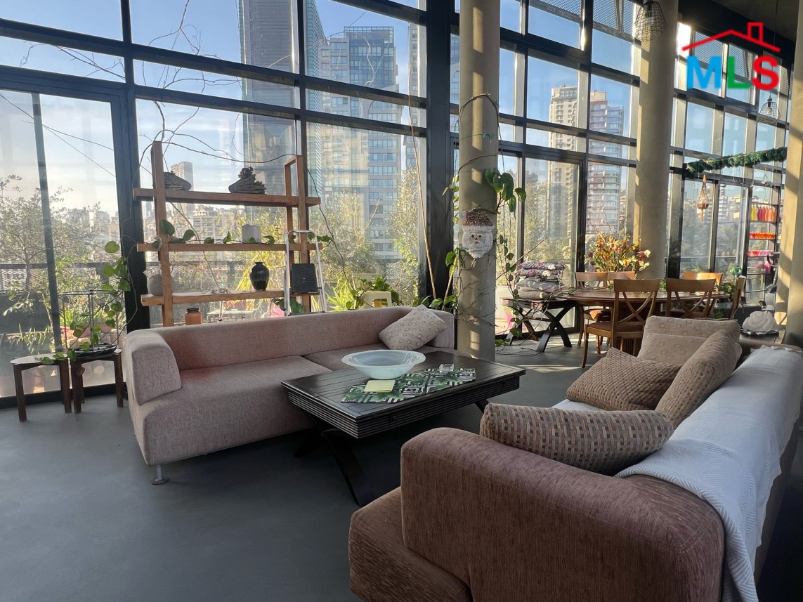 Unique Penthouse Furnished with Terraces and Greenery For Rent in Achrafieh