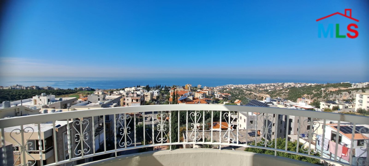 Semi-Furnished Apartment With Panoramic Seaview For Rent in Hboub