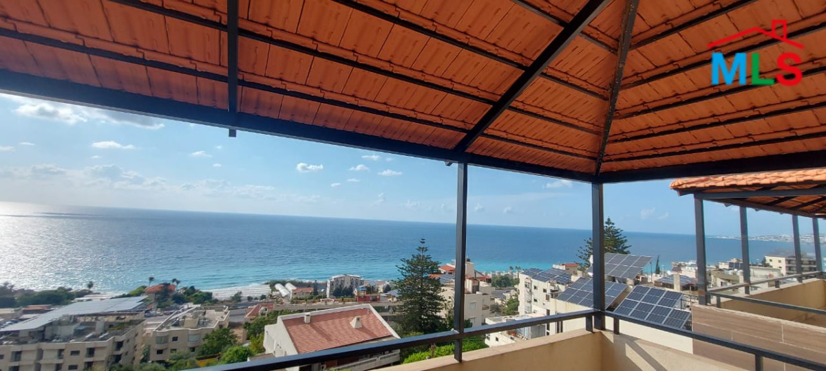 2-Bedroom Roof Apartment With Seaview For Rent in Nahr Ibrahim