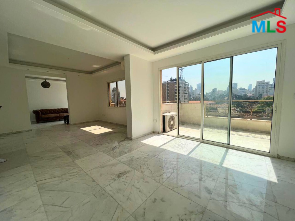 Bright & Sunny Apartment with City View For Rent in Achrafieh, Close to Monot