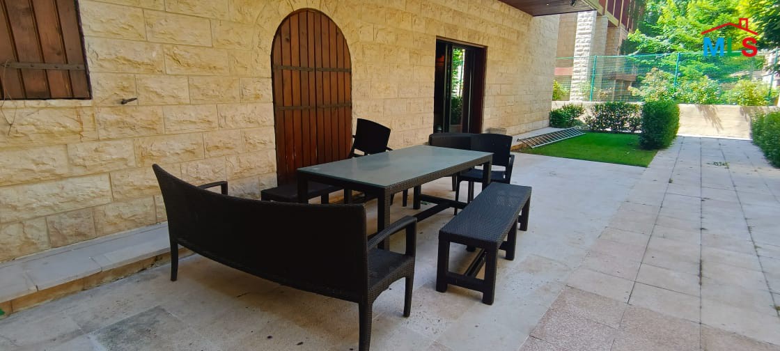 Decorated Chalet With Private Garden For Rent in Mzar, Kfarzebian