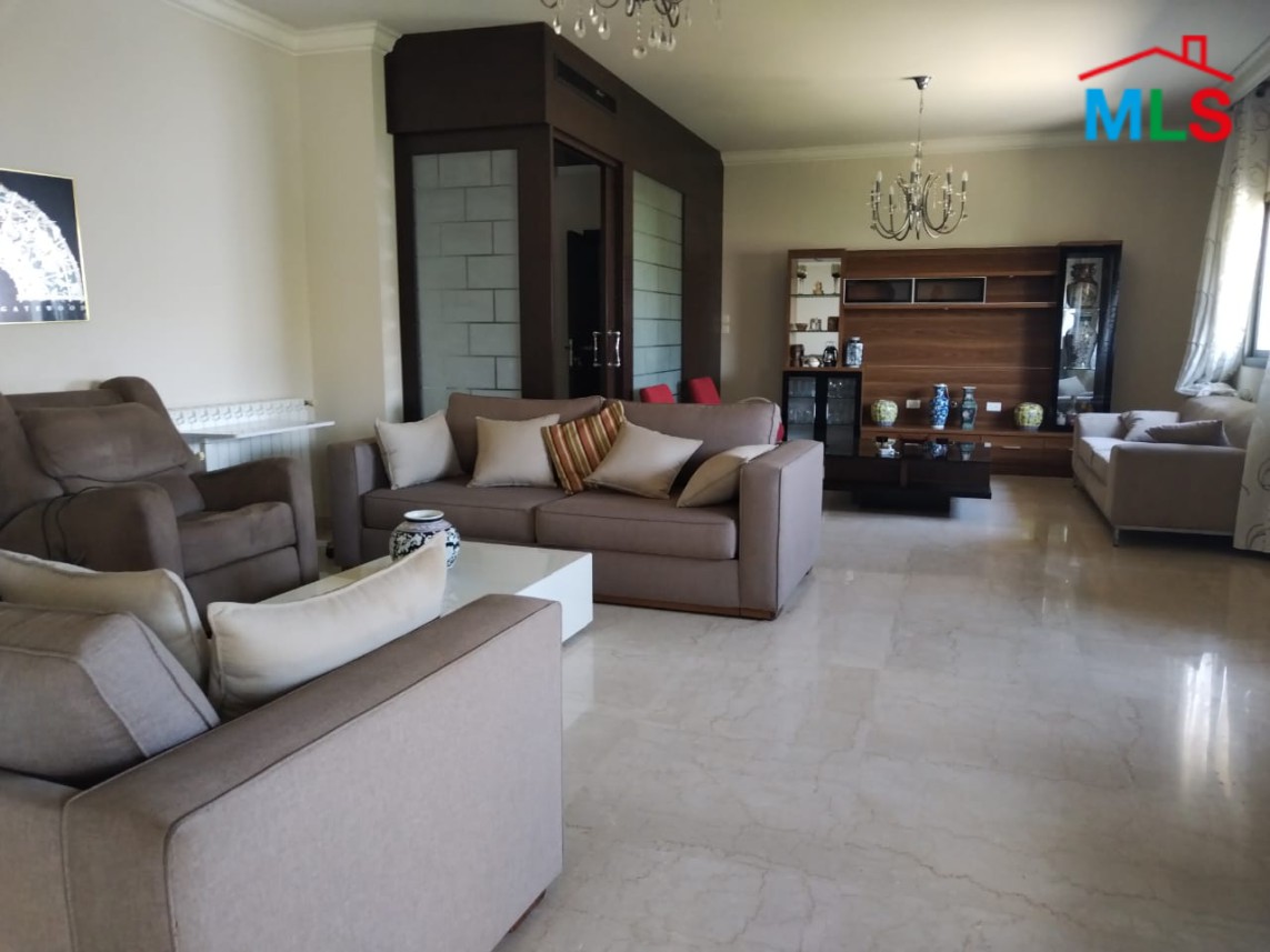 Furnished Apartment With Terrace & Garden for Rent In Kfarhbeib