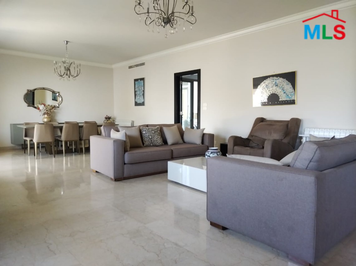 Furnished Apartment With Terrace & Garden for Rent In Kfarhbeib