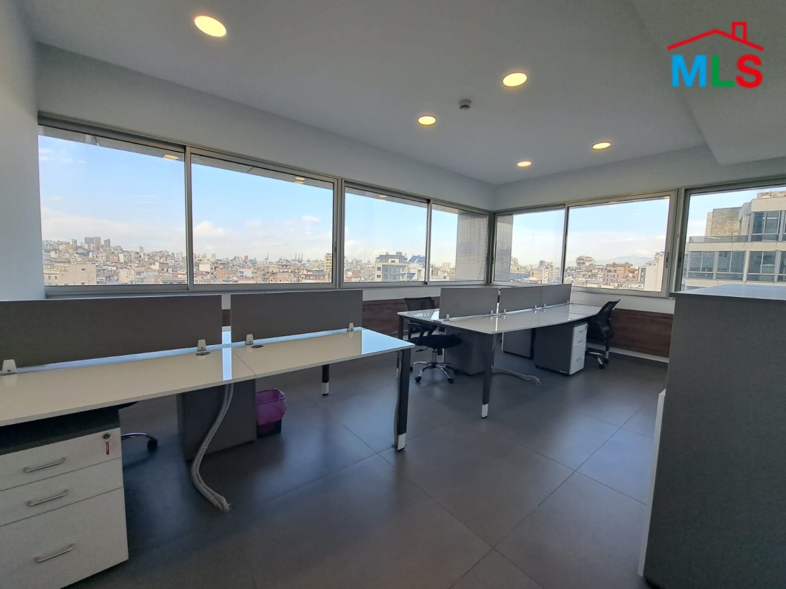 Spacious Decorated Office For Rent In A High-End Tower In Sin Fil - 24/7 Elct