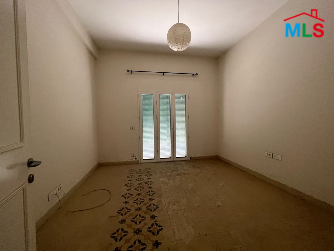 High Ceiling Vintage Apartment with Terrace for Rent In Achrafieh