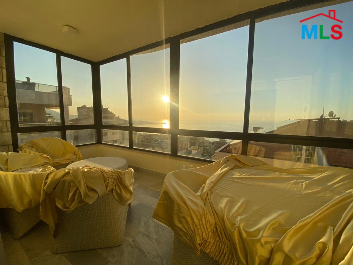 Fully Furnished Apartment With Panoramic Seaview For Rent In Kfarhbeib