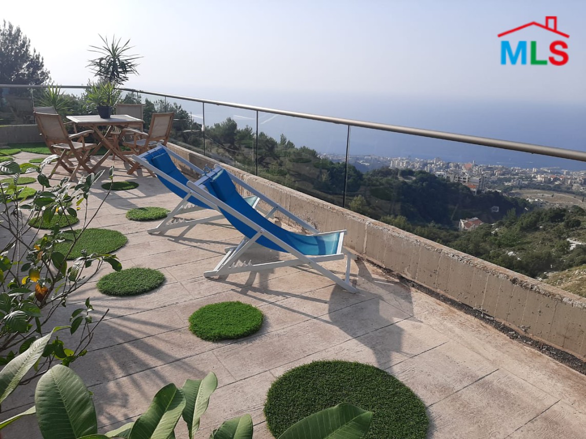 Fully Furnished Roof in Adma Safra With Terrace & Amazing View for Rent