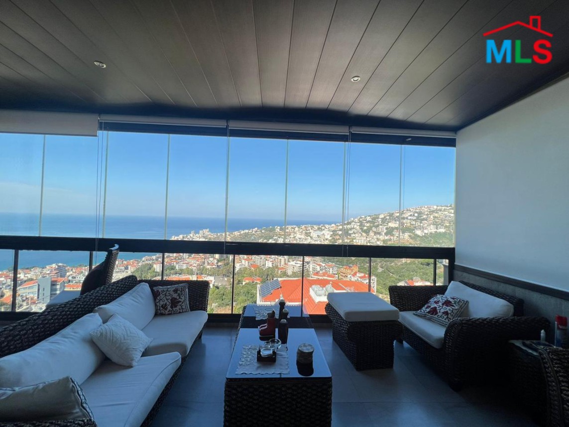 Fully Furnished Apartment for Rent With An Amazing Seaview In Kfarhbeib