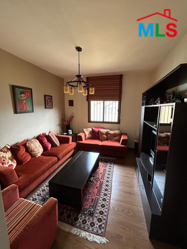 Semi-Furnished Apartment With Outstanding View for Rent In Ain Saadeh