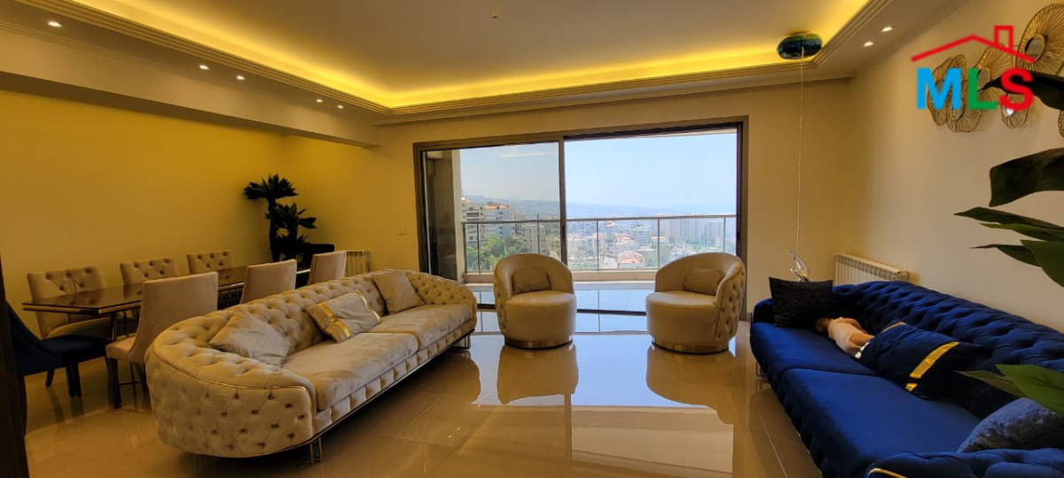 Fully Furnished Apartment with open view for Rent in Baabda