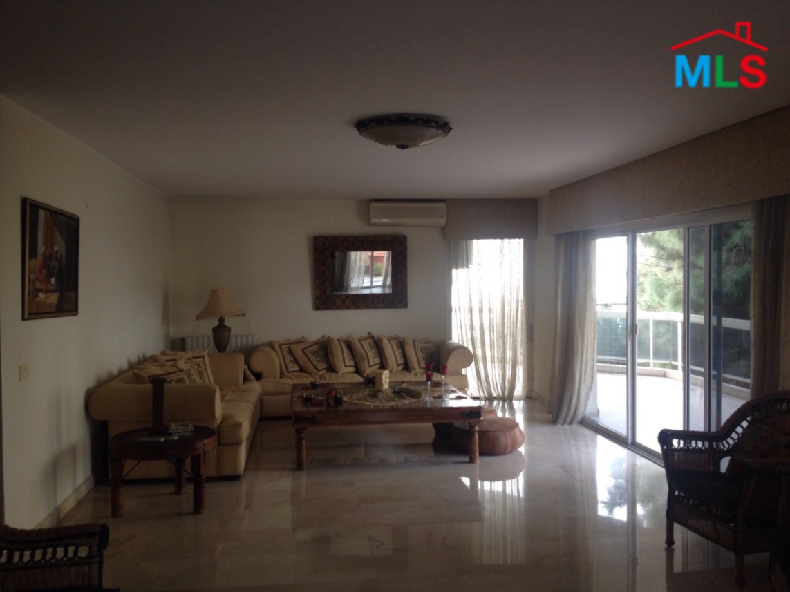 220 SQM Furnished Apartment With Terrace for Rent in Mtayleb