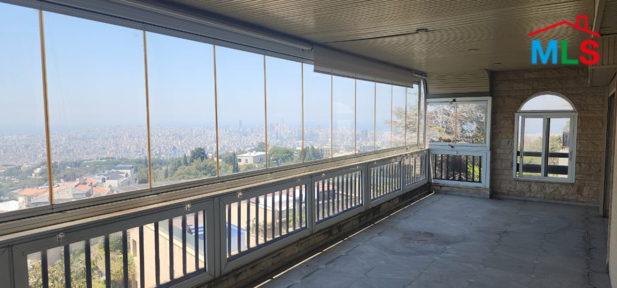 450 SQM Semi-Furnished Apartment With A Great SeaView for Rent in Yarzeh