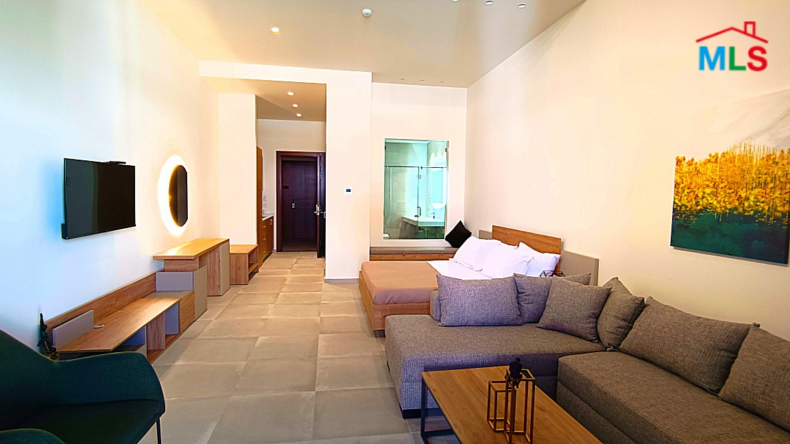 Furnished Spacious Studio Apartment For Rent In Kaslik With Sea View