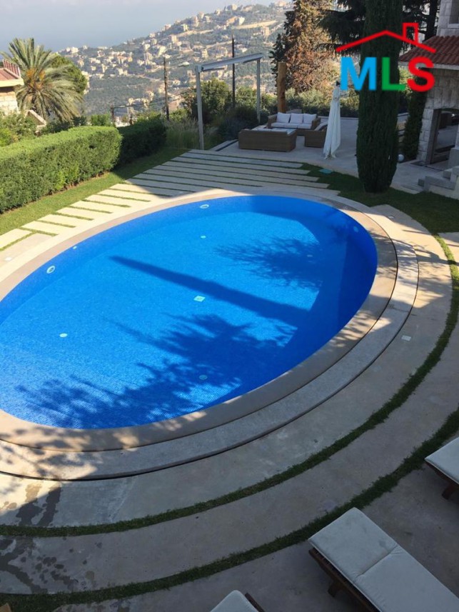 Stunning Furnished Villa with Pool & Garden for Rent in Ghazir